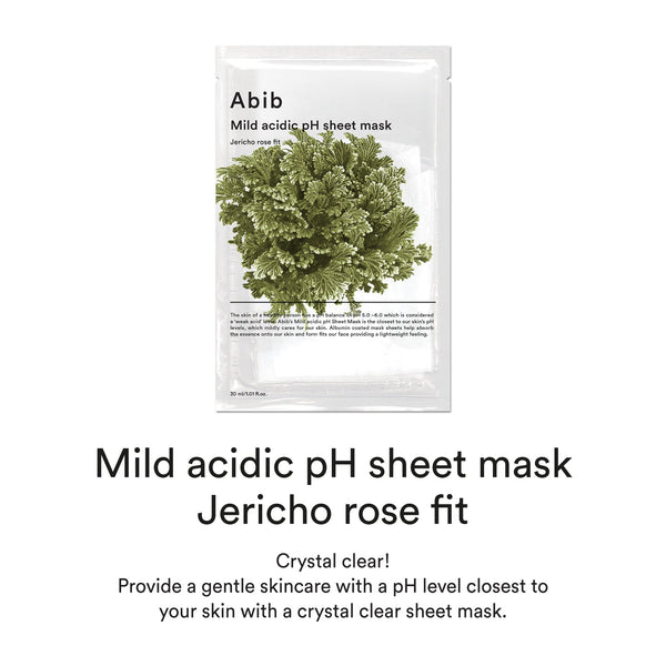 Mild acidic pH sheet mask Jericho rose fit(10 sheets)
