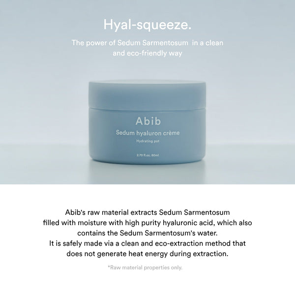 Sedum hyaluron cream Hydrating pot