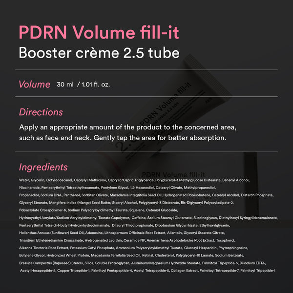 PDRN Volume fill-it booster crème 2.5 tube 30ml