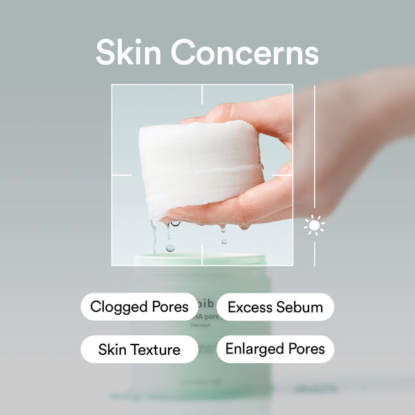 Green LHA pore pad Clear touch
