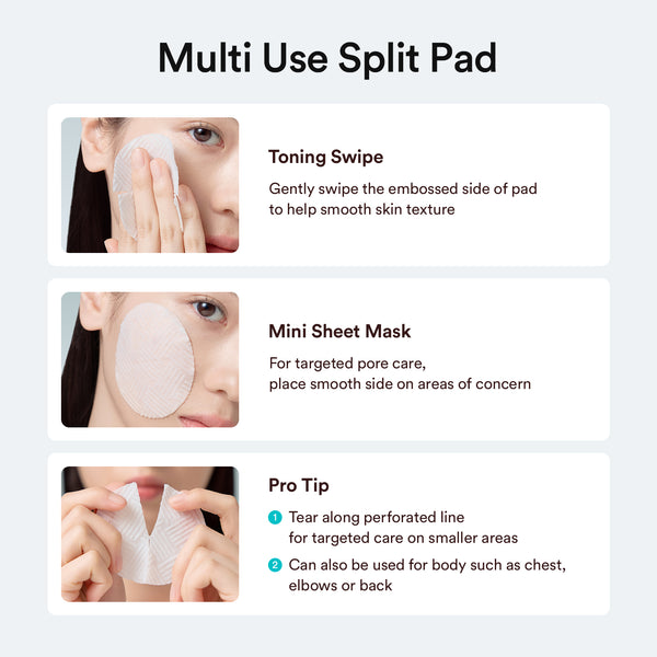 Green LHA pore pad Clear touch