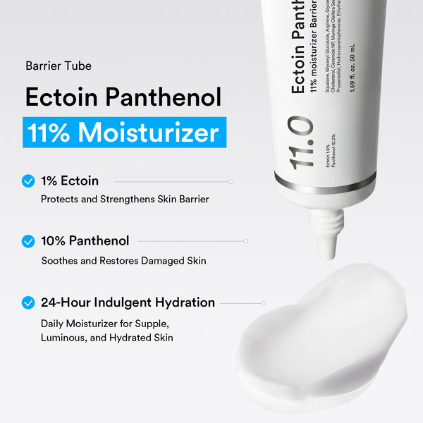 Ectoin panthenol 11% moisturizer Barrier tube