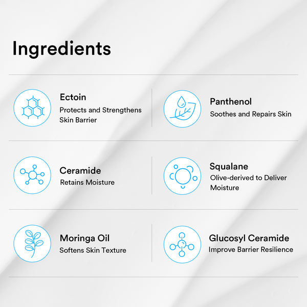 Ectoin panthenol 11% moisturizer Barrier tube