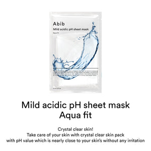 Mild acidic pH sheet mask Aqua fit(10 sheets)