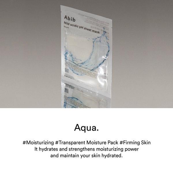 Mild acidic pH sheet mask Aqua fit(10 sheets)