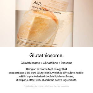 Mild acidic pH sheet mask Glutathiosome fit(10 sheets)