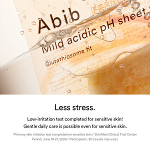 Mild acidic pH sheet mask Glutathiosome fit(10 sheets)