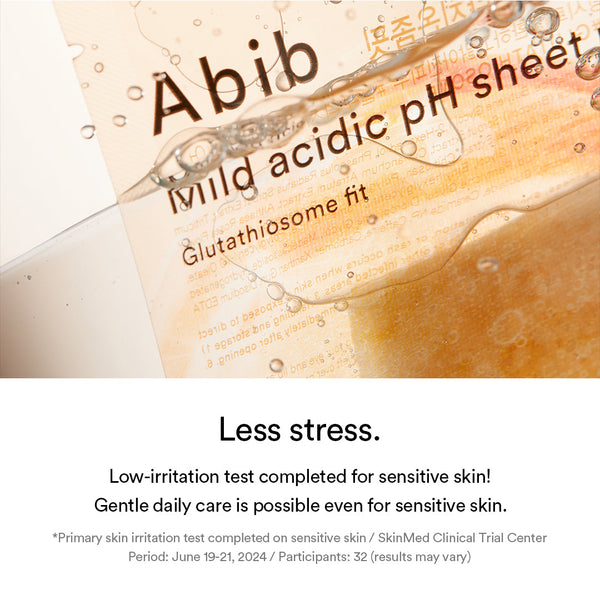 Mild acidic pH sheet mask Glutathiosome fit(10 sheets)