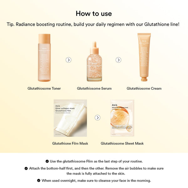 Glow collagen mask Glutathione film