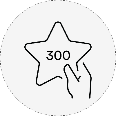 300 Welcome Points