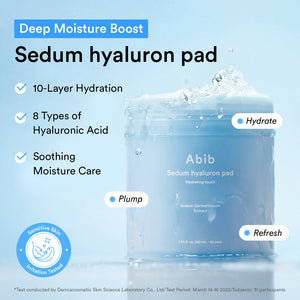 Sedum hyaluron pad Hydrating touch