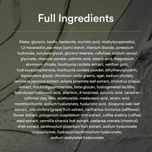 Pore clay pack cleanser Heartleaf charcoal foam