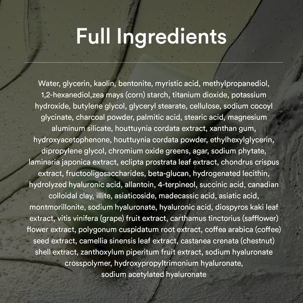 Pore clay pack cleanser Heartleaf charcoal foam