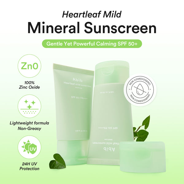 Heartleaf mild sunscreen Relief tube