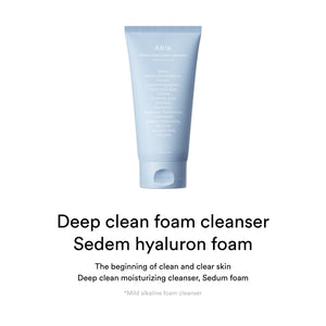 Deep clean foam cleanser Sedum hyaluron foam