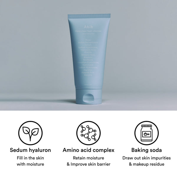 Deep clean foam cleanser Sedum hyaluron foam