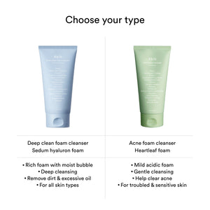 Deep clean foam cleanser Sedum hyaluron foam