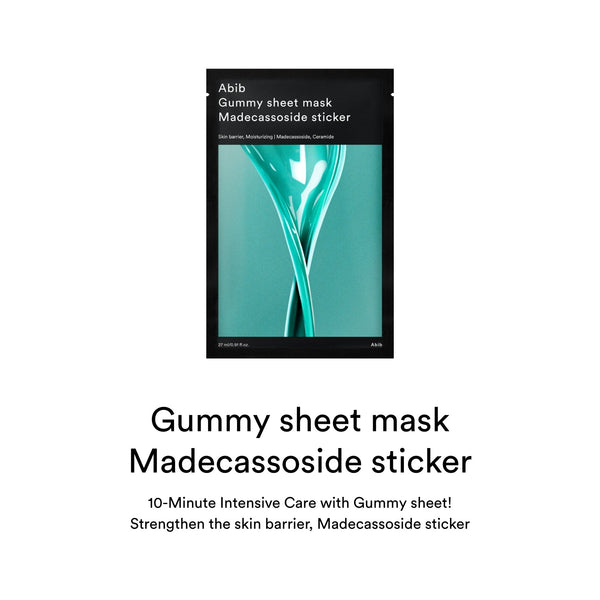 Gummy sheet mask Madecassoside sticker(10 sheets)