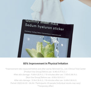Gummy sheet mask Sedum hyaluron sticker(10 sheets)